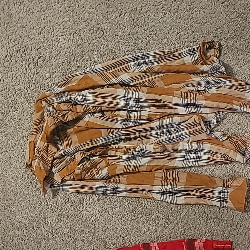 Yellow plaid flannel